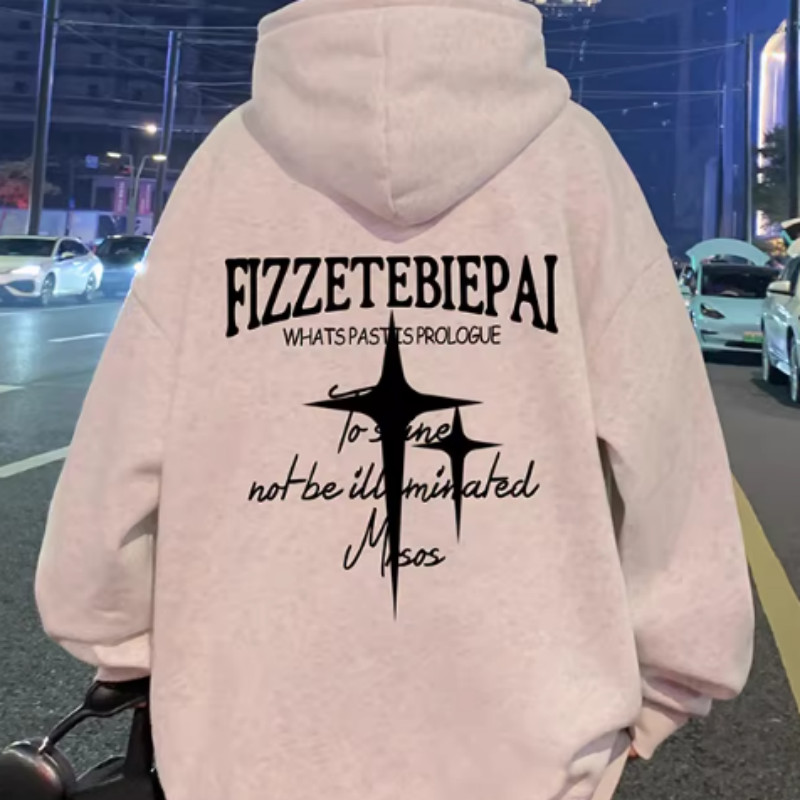 High Street Hoodie Herren – Oversized Kapuzenjacke aus reiner Baumwolle, Heavyweight Zip-Up Sweatshirt im US-Style, Loose Fit Kapuzenpullover mit Reißverschluss.
