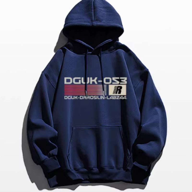 Herren Hoodie mit kreativem Buchstaben-Print – Stylischer Kapuzenpullover mit Design-Akzenten, Oversized Passform für Frühjahr & Herbst, Lässiges Streetwear-Oberteil