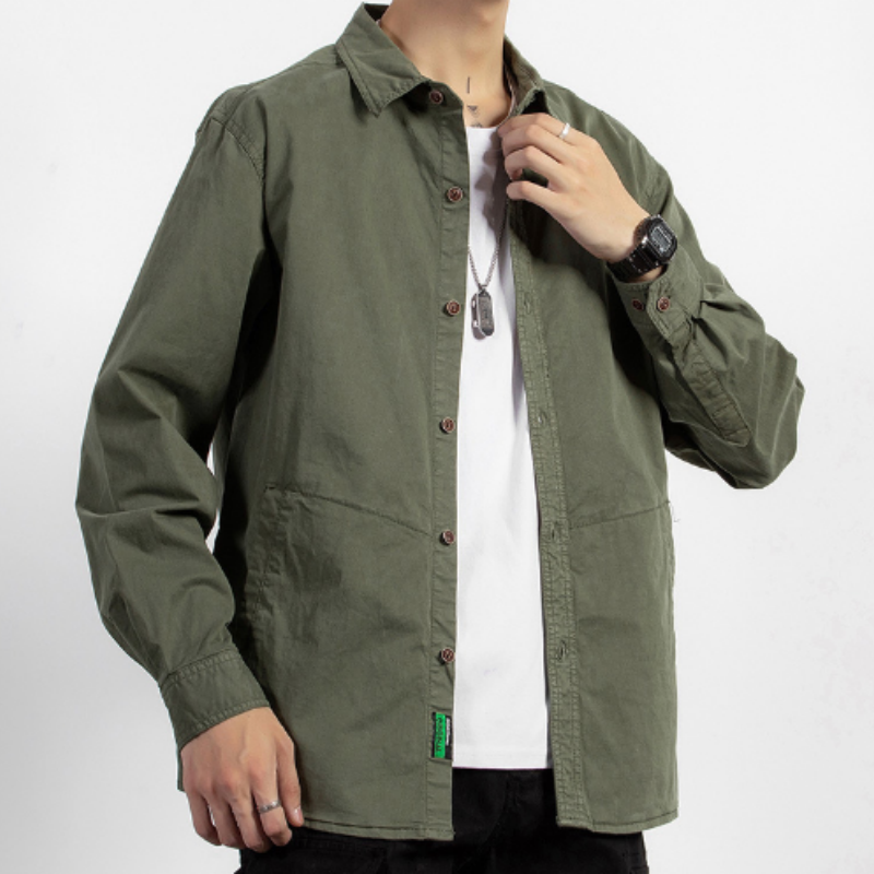 Klassisches Herrenhemd Langarm – Slim Fit Business-Hemd aus Baumwolle, Bügelleichtes Freizeithemd für Männer