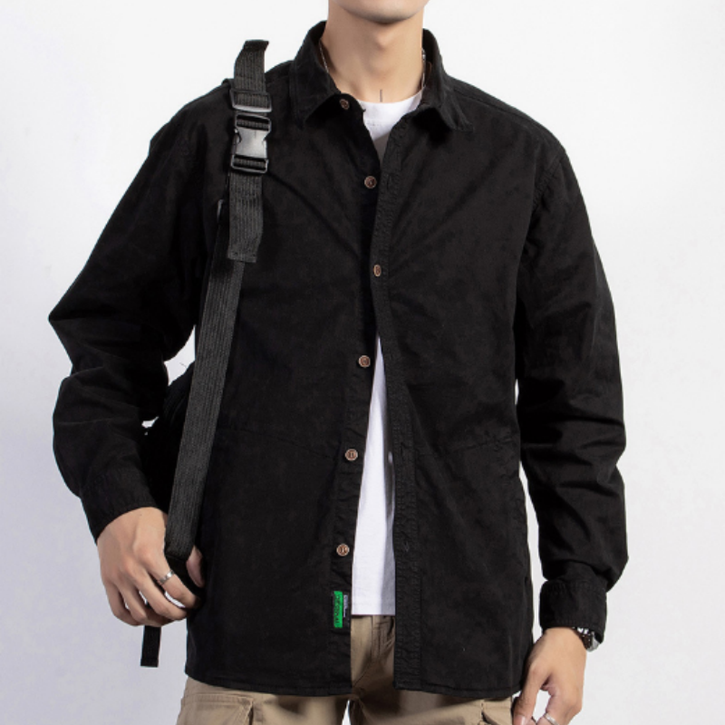 Klassisches Herrenhemd Langarm – Slim Fit Business-Hemd aus Baumwolle, Bügelleichtes Freizeithemd für Männer