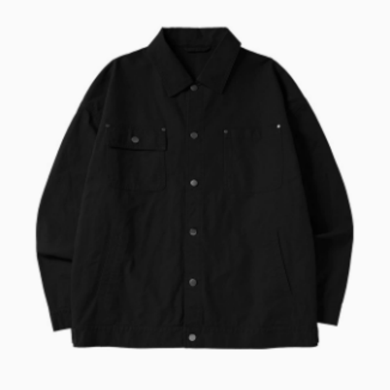 Herren Shacket aus robustem Twill – Casual Cargo Überhemd & Workwear Jacke