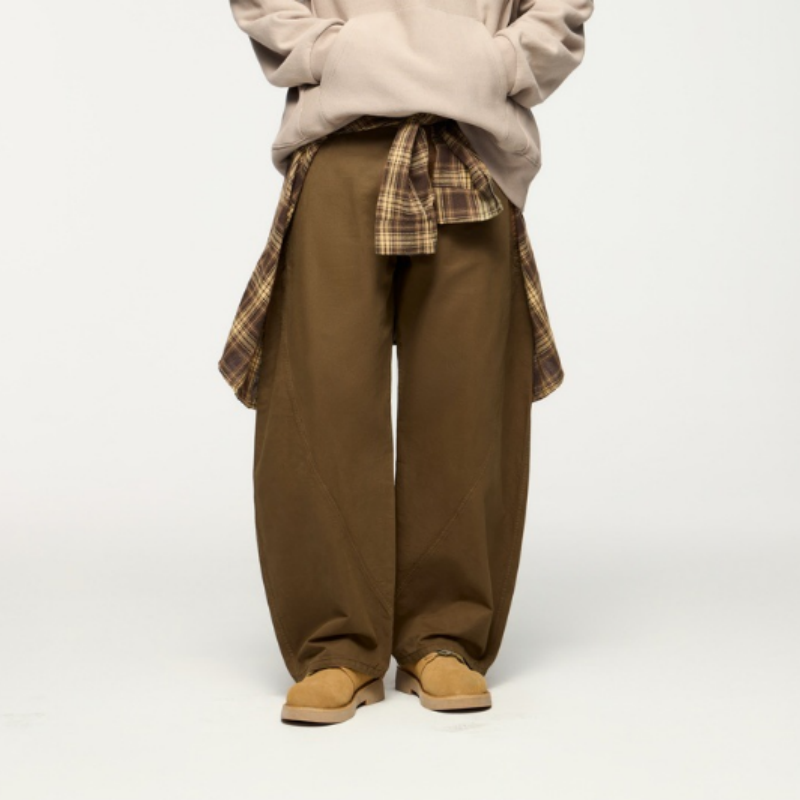 Herren Cargo-Hose mit 3D-Schnitt – Vintage Baumwolle Chino & Ergonomische Slim Fit Freizeithose