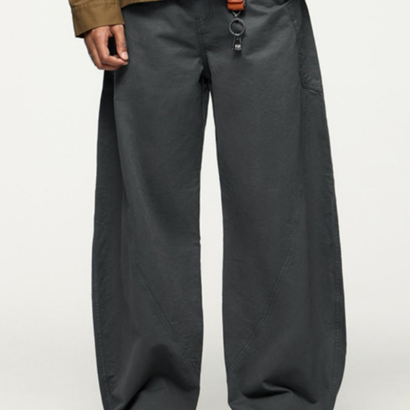 Herren Cargo-Hose mit 3D-Schnitt – Vintage Baumwolle Chino & Ergonomische Slim Fit Freizeithose