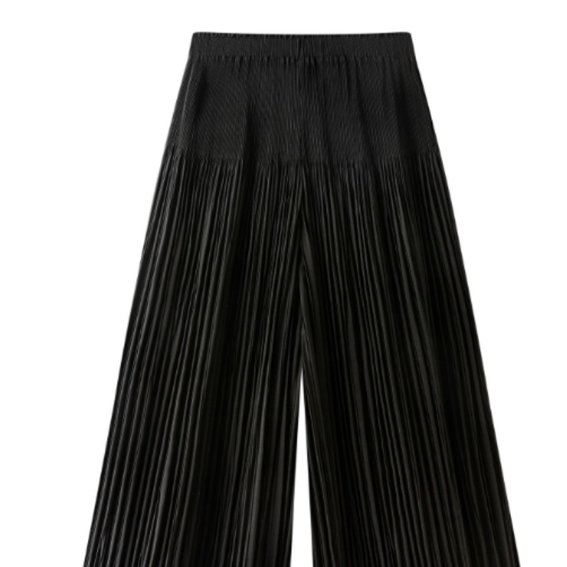 Elegante Plissee-Palazzohose in Altrosa | Fließender Fall & Knitterfrei | Luftige Weite & Hoher Bund