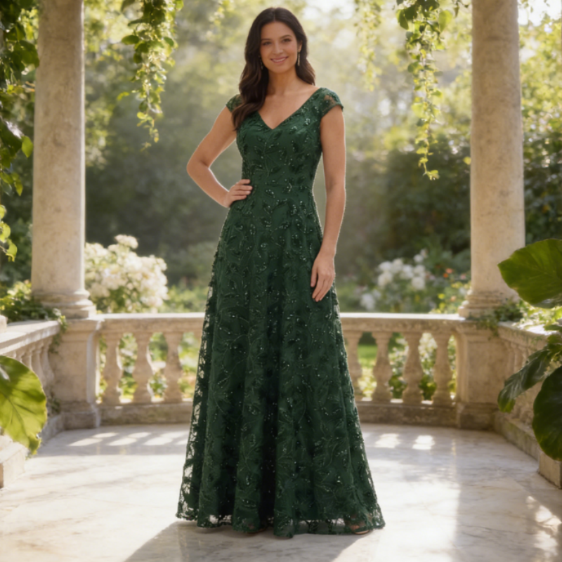 Edles Bodenlanges Abendkleid – One-Shoulder Satin-Kleid mit Eleganter Drapierung in Navyblau