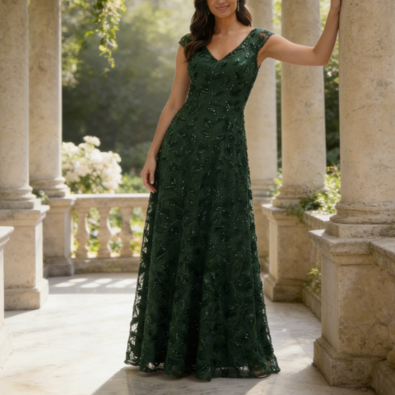 Edles Bodenlanges Abendkleid – One-Shoulder Satin-Kleid mit Eleganter Drapierung in Navyblau