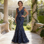 Elegantes Abendkleid mit Schlitz – Aubergin, Ein-Schulter-Design & Figurbetont