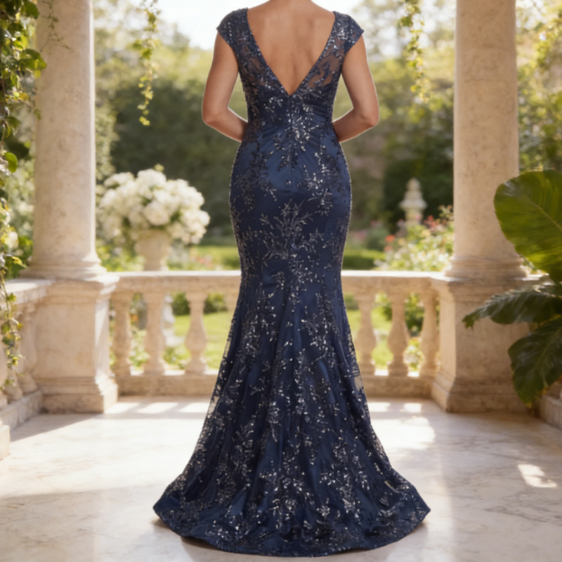 Elegantes Abendkleid mit Schlitz – Aubergin, Ein-Schulter-Design & Figurbetont