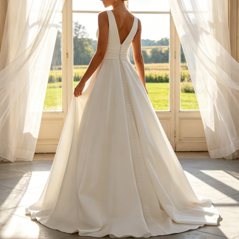 Elegantes Meerjungfrau-Abendkleid mit Spitze – Off-Shoulder & Figurbetont – Elfenbein