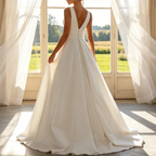 Elegantes Meerjungfrau-Abendkleid mit Spitze – Off-Shoulder & Figurbetont – Elfenbein