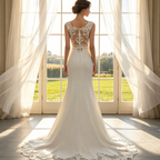Elegantes Bodenlanges Abendkleid - Ärmelloses Etuikleid mit Spitzenverzierung für Besondere Anlässe
