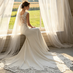 Elegantes Bodenlanges Abendkleid - Ärmelloses Etuikleid mit Spitzenverzierung für Besondere Anlässe