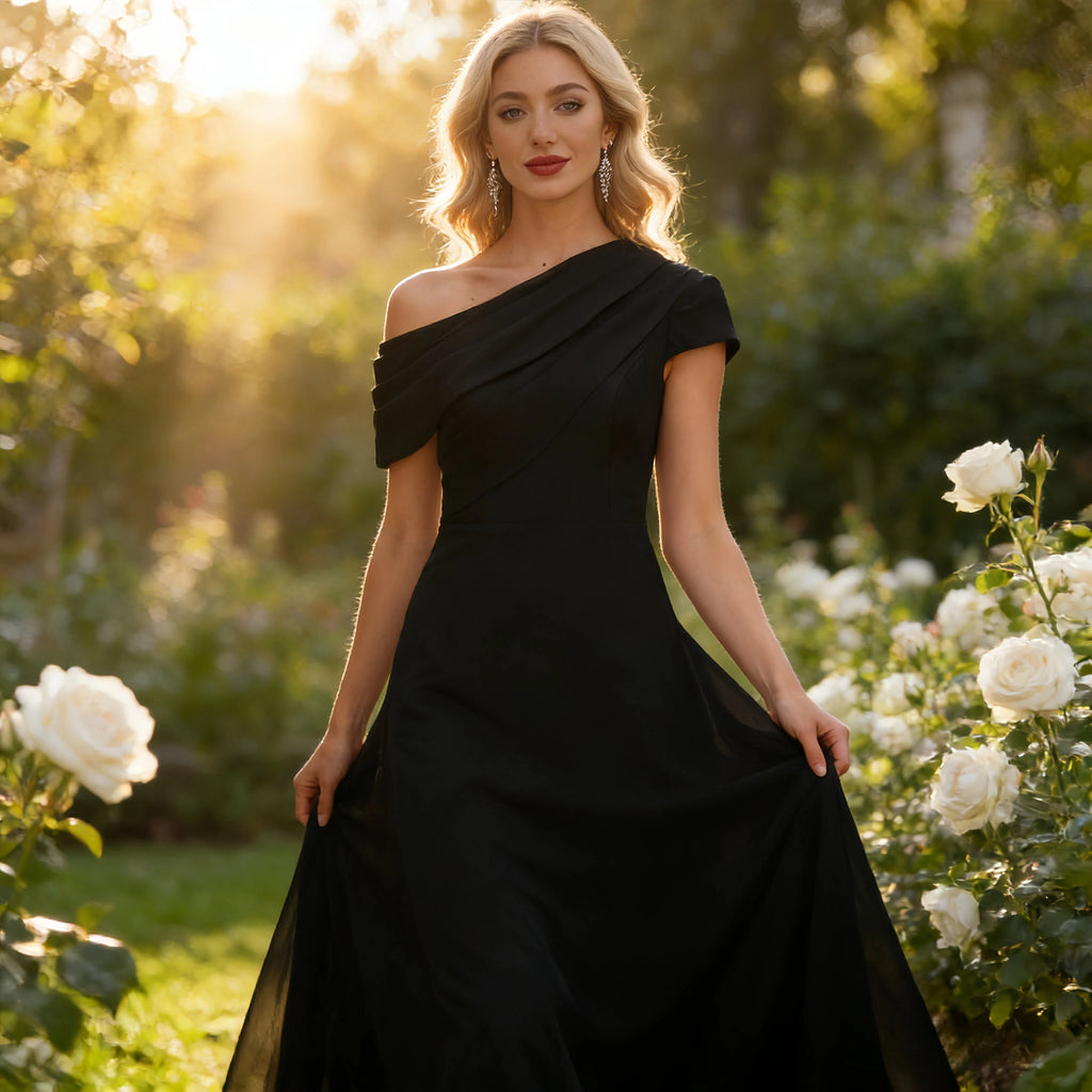 Elegantes Multiway Maxikleid Salbeigrün Rückenfrei Wickeldesign Festliches Abendkleid