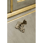 Jonathan Charles Buckingham Georgian Grey & Gilded Secretary Cabinet (492260-PBG)