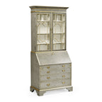 Jonathan Charles Buckingham Georgian Grey & Gilded Secretary Cabinet (492260-PBG)