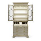 Jonathan Charles Buckingham Georgian Grey & Gilded Secretary Cabinet (492260-PBG)