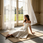 Damen Midi Cocktailkleid Weiß Off-Shoulder A-Linie für Formelle Anlässe