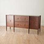 Global Views Triple Curve Cabinet Walnut