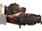 Versailles Cherry Poplar Wood Upholstered Queen Panel Bed