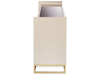 Carmela Rectangular Mirror Console Table in Shimmer Ivory