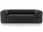 Strips 3-Seat Upholstered Fabric Sofa with Removable Cover