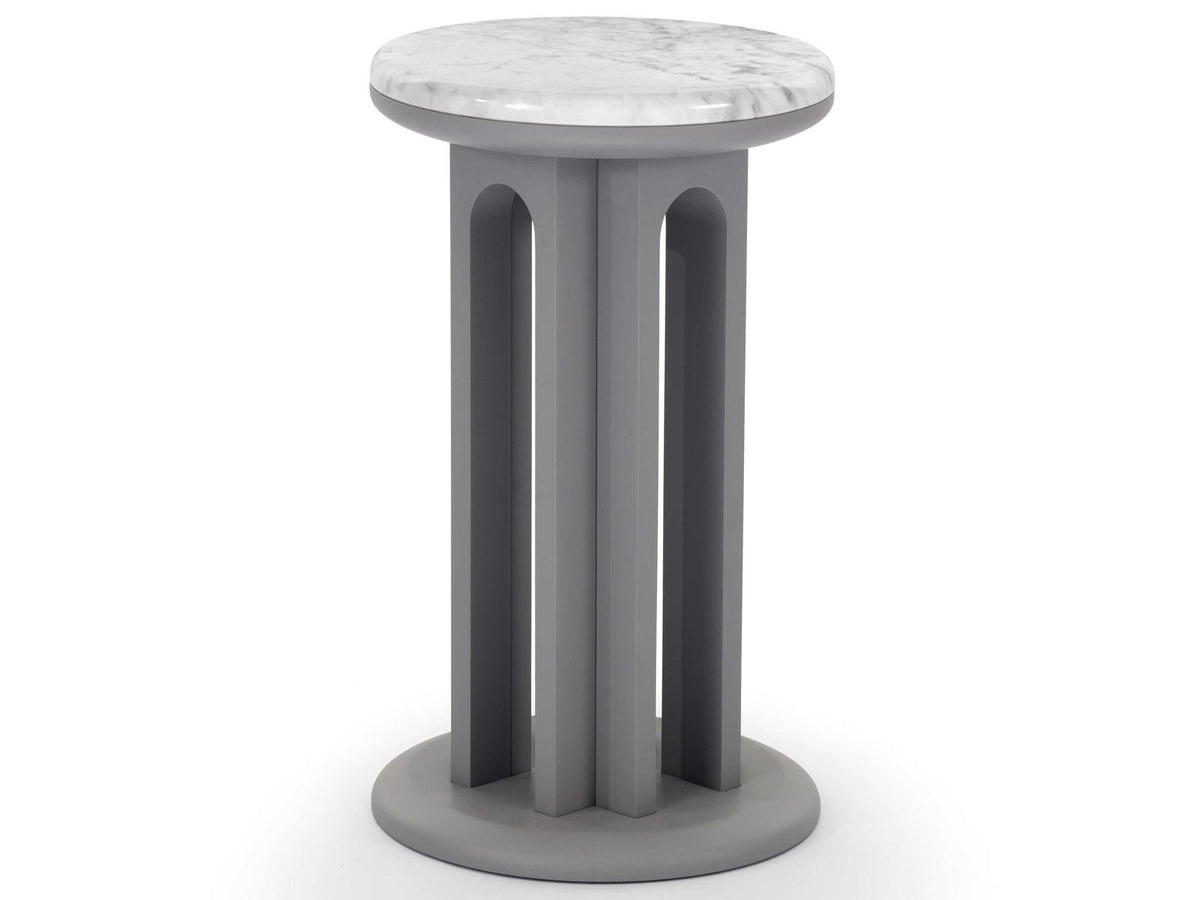 Arcolor Round Marble End Table