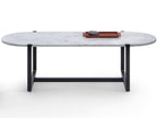 Sigmund Oval Marble Coffee Table