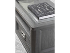 Appellation Rectangular Glass Coffee Table in Gray