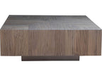 Verite Square Wood Cocktail Table in Gold Finish