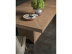 Home Liason 100-Inch Rectangle Dining Table in Medium Brown Oak