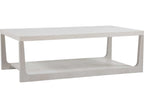 Mar Monte Rectangular Cocktail Table with Anticato Marble and White Oak