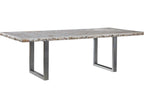 Mar Monte Seamount Rectangular Dining Table with White Clam Shell Top