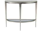 Home Gravitas Console Table with Capiz Shell Top and Champagne Foil Iron Base