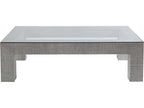 Precept Rectangular Glass Light Gray Cocktail Table