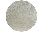 Home Capiz Round Dining Table in Champagne Silver Foil