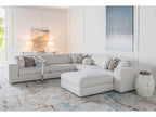 Upholstery Vivien Corner Modular Boucle Sectional Sofa in Opaline