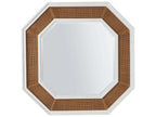 Laguna 6-Drawers Brown Double Dresser with Wall Mirror