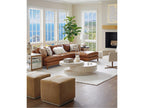 Horizon 2-Piece Leather Sectional Sofa with Left Arm Facing Chaise in Brown