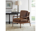 Leblanc Leather Accent Chair in Brown