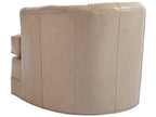 Cliffhaven Leather Swivel Accent Chair