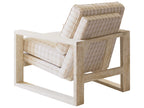 Thaynes Fabric Accent Chair in Beige with Portola Finish