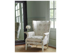 Newton Fabric Wing Accent Chair with Portola Finish