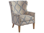 Avery Wing Accent Chair Laguna Sands Fabric with Nailhead Trim