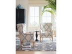 Avery Wing Accent Chair Laguna Sands Fabric with Nailhead Trim