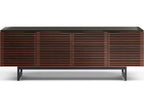 Corridor 8179 Media Console with Louvered Doors Chocolate Stained Walnut