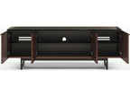 Corridor 8179 Media Console with Louvered Doors Chocolate Stained Walnut