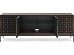 Elements 83-Inch Media Console with Constellation Doors in Toasted Oak