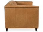 Jaden Stationary Tufted Leather Sofa 8-Way Hand Tied in Customizable Finish