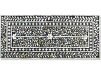 Vivienne 3-Drawer Chest in Black with Mother of Pearl Inlay
