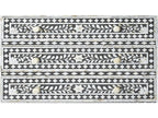 Vivienne 3-Drawer Chest in Black with Mother of Pearl Inlay